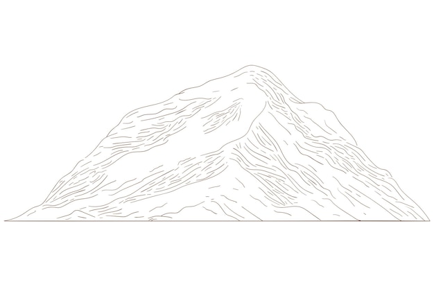 Forma di montagna per il logo trasparente png