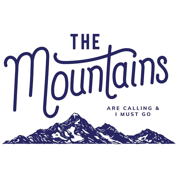 Forma di montagna per il logo trasparente png