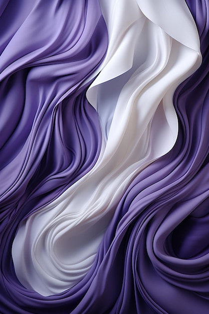 forma geometrica astratta su uno sfondo viola e bianco