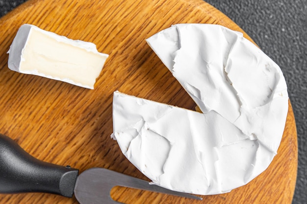 Formaggio Brie formaggio a muffa nobile pasto sano spuntino alimentare sul tavolo spazio copia sfondo alimentare