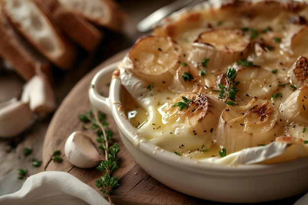 formaggio camembert al forno con aglio e rosmarino