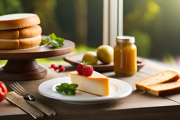 formaggio e verdure su un tavolo