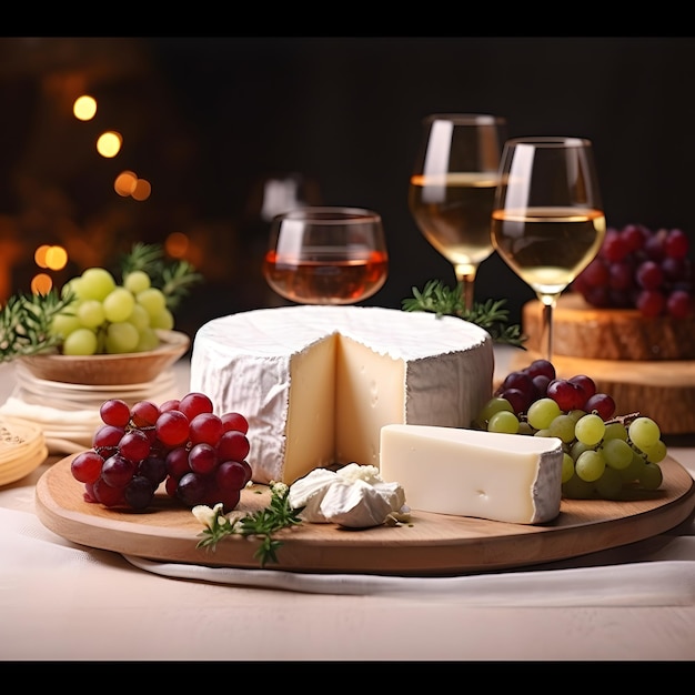 formaggio, frutta e vino