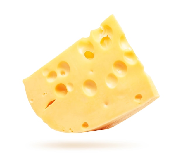 Formaggio isolato su bianco