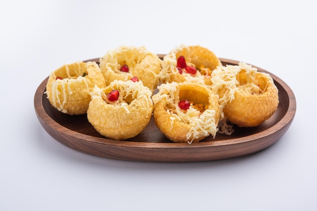 Formaggio Pani Puri o Golgappa o Panipuri o Palle d'acqua