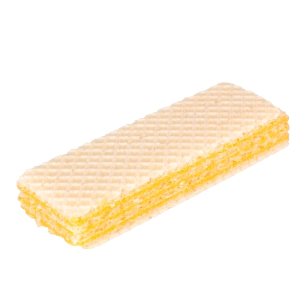 Formaggio Wafer isolato su sfondo bianco