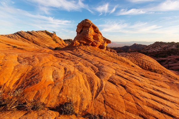 Formazioni di arenaria nello Utah, Stati Uniti d'America. Yant appartamenti