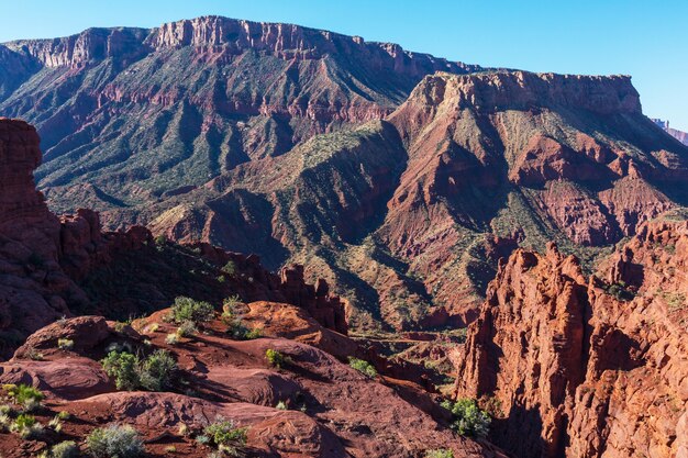 Formazioni di arenaria nello Utah, USA. Bei paesaggi insoliti.