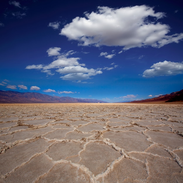 Formazioni di sale della Death Valley del bacino di Badwater