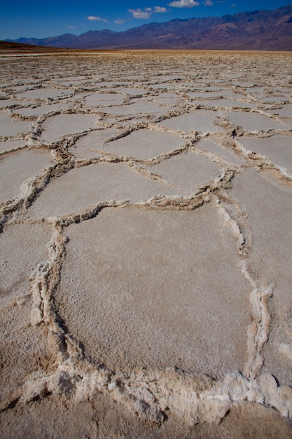 Formazioni di sale della Death Valley del bacino di Badwater