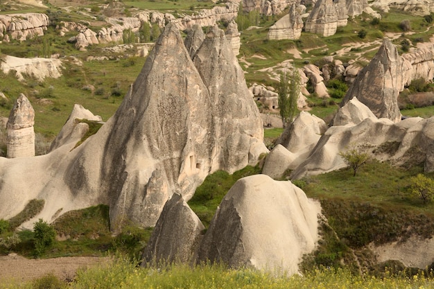 Formazioni geologiche in Cappadocia Nevsehir Turchia