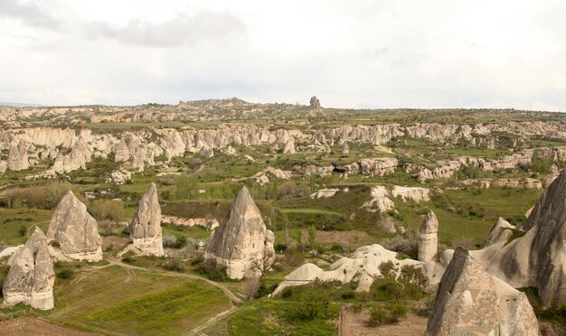 Formazioni geologiche in Cappadocia Nevsehir Turchia