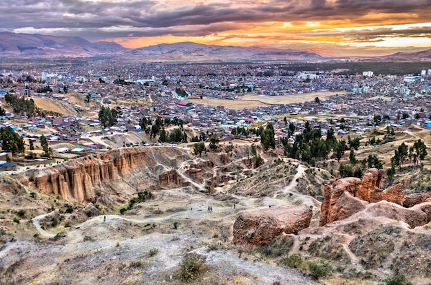 Formazioni rocciose di Torre Torre a Huancayo in Perù