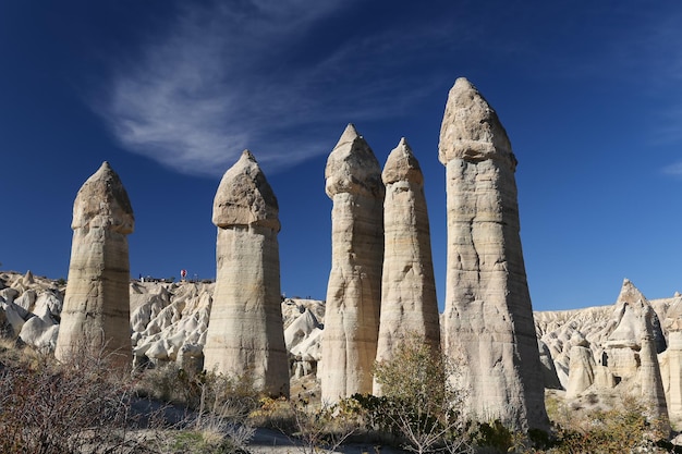 Formazioni rocciose in Love Valley Cappadocia Nevsehir Turchia