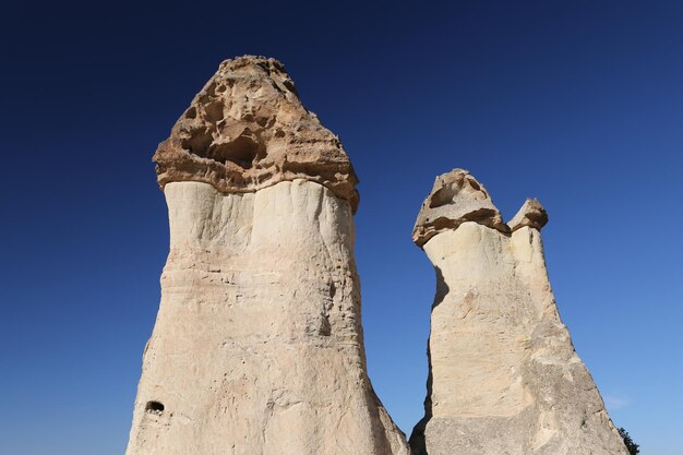 Formazioni rocciose nella valle dei monaci di Pasabag Cappadocia Nevsehir Turchia