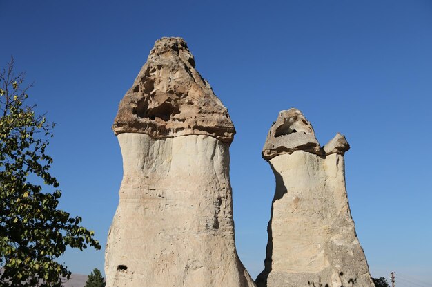 Formazioni rocciose nella valle dei monaci di Pasabag Cappadocia Nevsehir Turchia