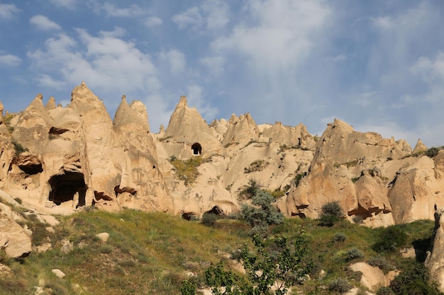 Formazioni rocciose nella valle di Zelve Cappadocia