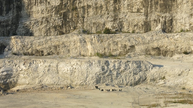 Formazioni rocciose sulla scogliera