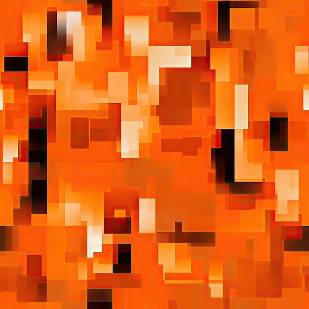 Forme astratte moderno motivo pixel arancione