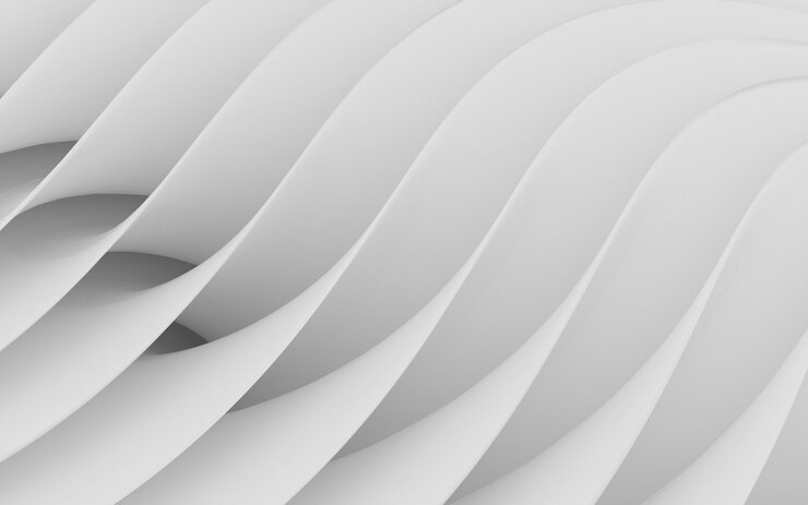 Forme curve astratte. Sfondo bianco circolare.