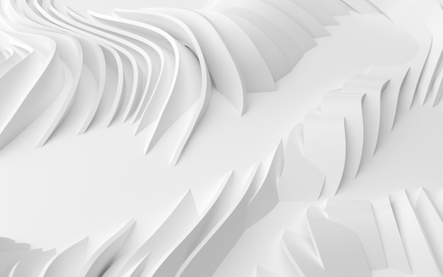 Forme curve astratte. Sfondo bianco circolare.