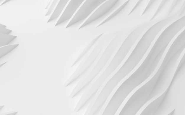 Forme curve astratte. Sfondo bianco circolare.