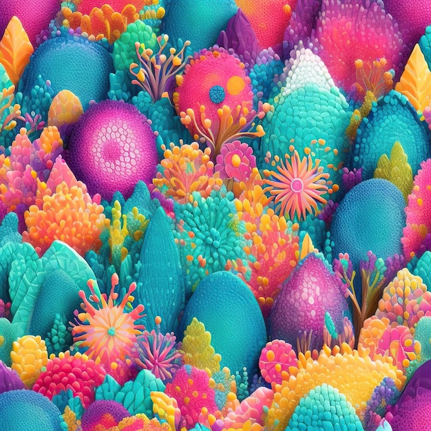 Forme e texture vibranti a colori che creano uno sfondo di fantasia pastello