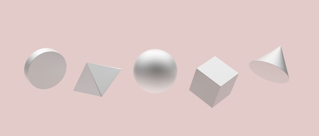 Forme geometriche d'argento