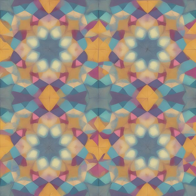 Forme geometriche in un modello di piastrelle marocchine senza cuciture generato da Ai