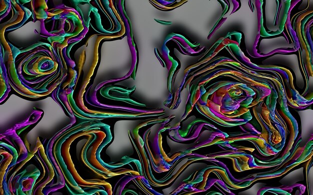 Forme geometriche liquide colorate sfondo astratto disegno ad acquerello fluido