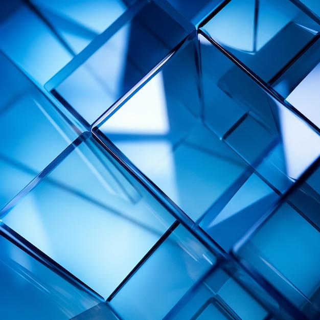 forme geometriche sfondo blu