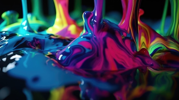 Forme liquide colorate