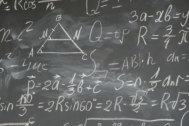 Formule matematiche sulla lavagna