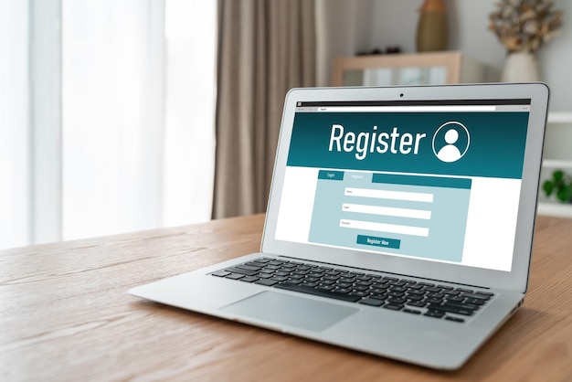 Formulir pendaftaran online untuk pengisian formulir yang trendi