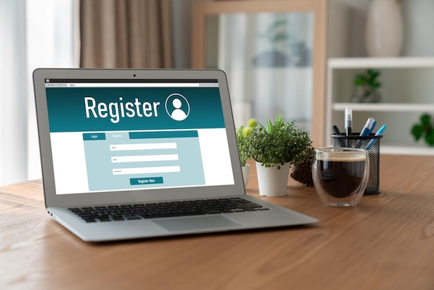 Formulir pendaftaran online untuk pengisian formulir yang trendi