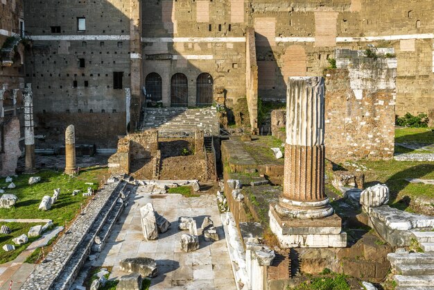 Foro di Augusto in estate Roma Italia