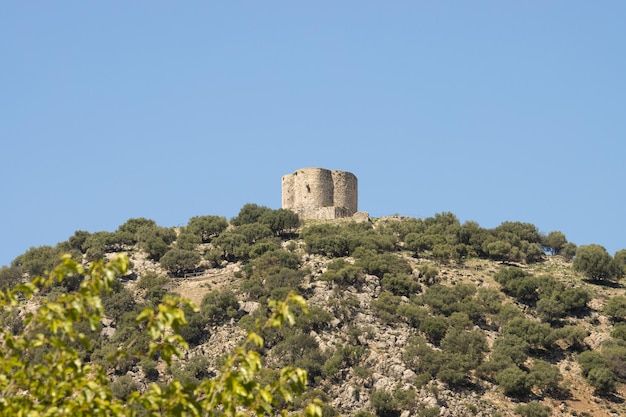 Forte difensivo arabo del castello di Cote a Montellano Siviglia Spagna