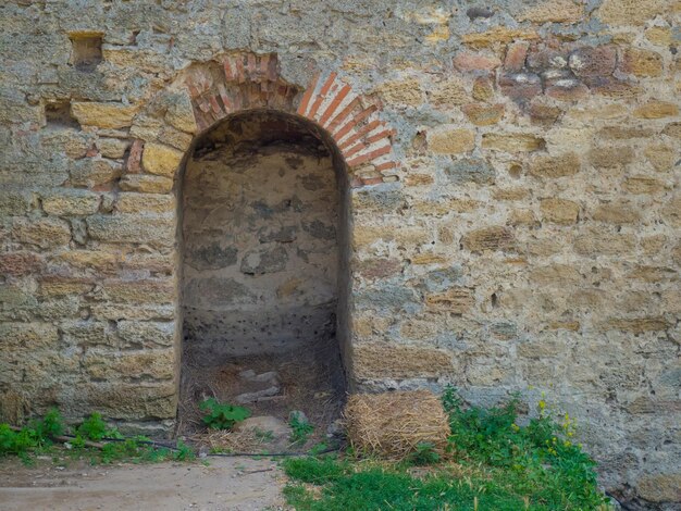 Fortezza di Akkerman Regione di Odesa Ucraina Arco murato nel muro di difesa del castello medievale di Bilhorod Dnistrovskyi