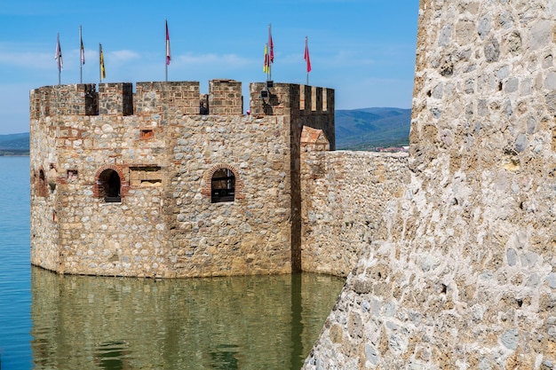 Fortezza di Golubac, città fortificata medievale sul lato sud del fiume Danubio, Golubac, Serbia