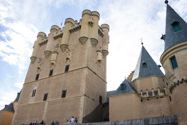 Fortezza medievale, città del castello di Alcazar di Segovia, Spagna. Centro storico di origine romana