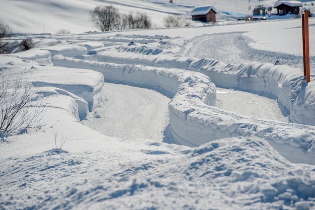 Forti nevicate in montagna