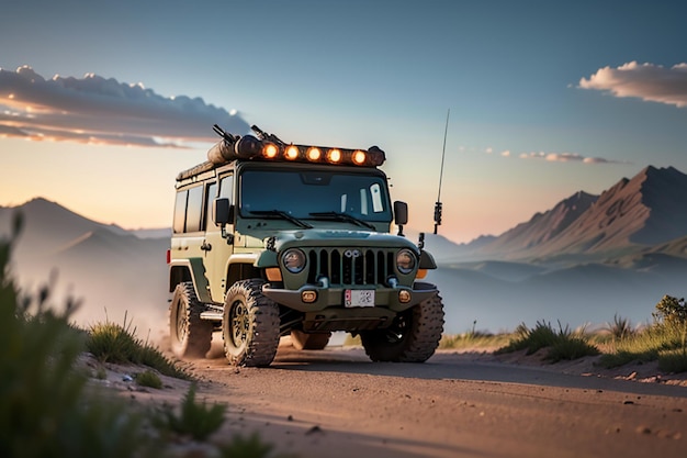 Forze speciali jeep militare fuori strada veicolo con alte prestazioni e alta potenza auto esercito