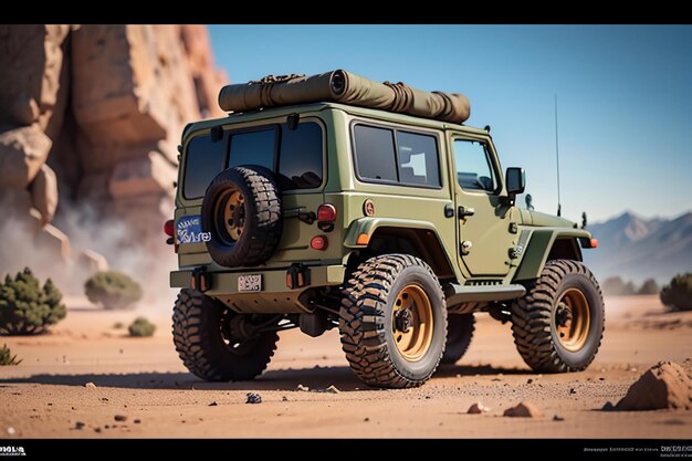 Forze speciali jeep militare fuori strada veicolo con alte prestazioni e alta potenza auto esercito