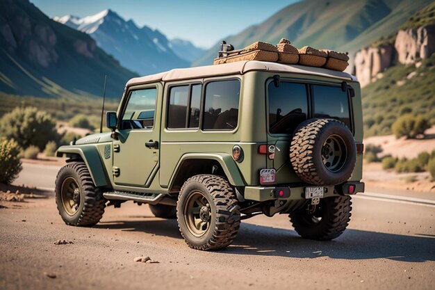 Forze speciali jeep militare fuori strada veicolo con alte prestazioni e alta potenza auto esercito