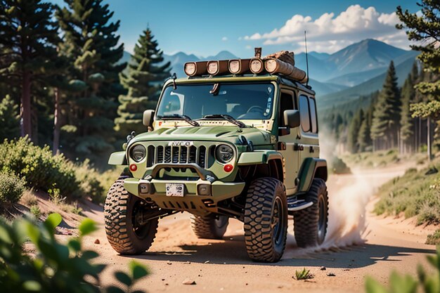 Forze speciali jeep militare fuori strada veicolo con alte prestazioni e alta potenza auto esercito