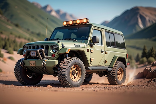 Forze speciali jeep militare fuori strada veicolo con alte prestazioni e alta potenza auto esercito