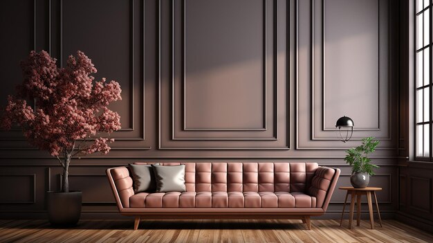 Foto 3D del design del soggiorno