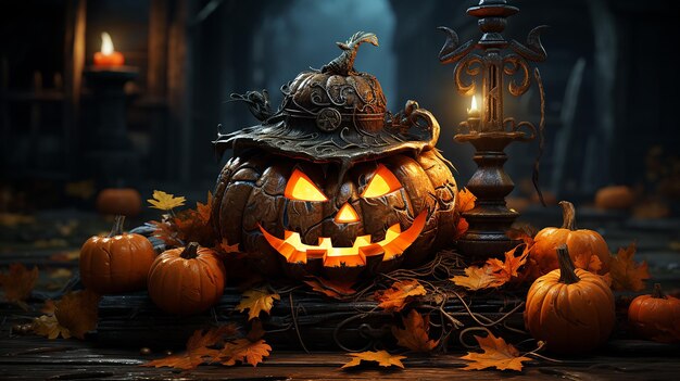 Foto 3D del design di Halloween