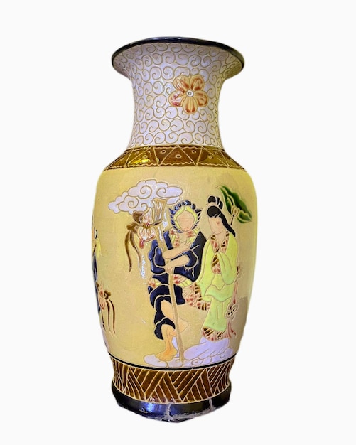 foto 3d dell'antico vaso di porcellana
