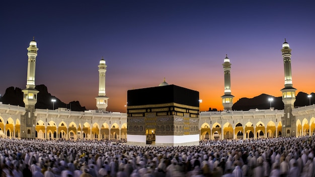 Foto a colori di Mecca AI Generative